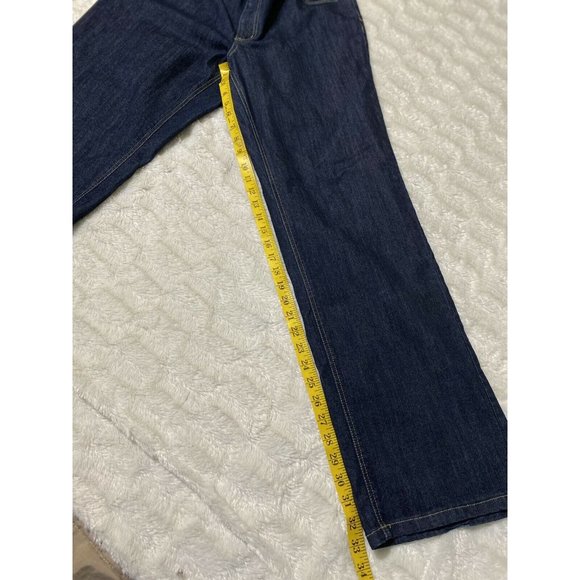 Addition Elle Blue Denim Sz 14 Straight Leg Stretch Women's Jeans 36x33 Msrd - Picture 8 of 12